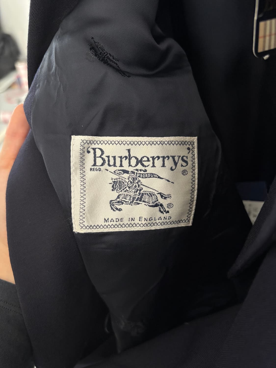 (새상품)Burberry 버버리 파이핑 금장 더블 브레스트 블레이저 자켓 상품이미지5