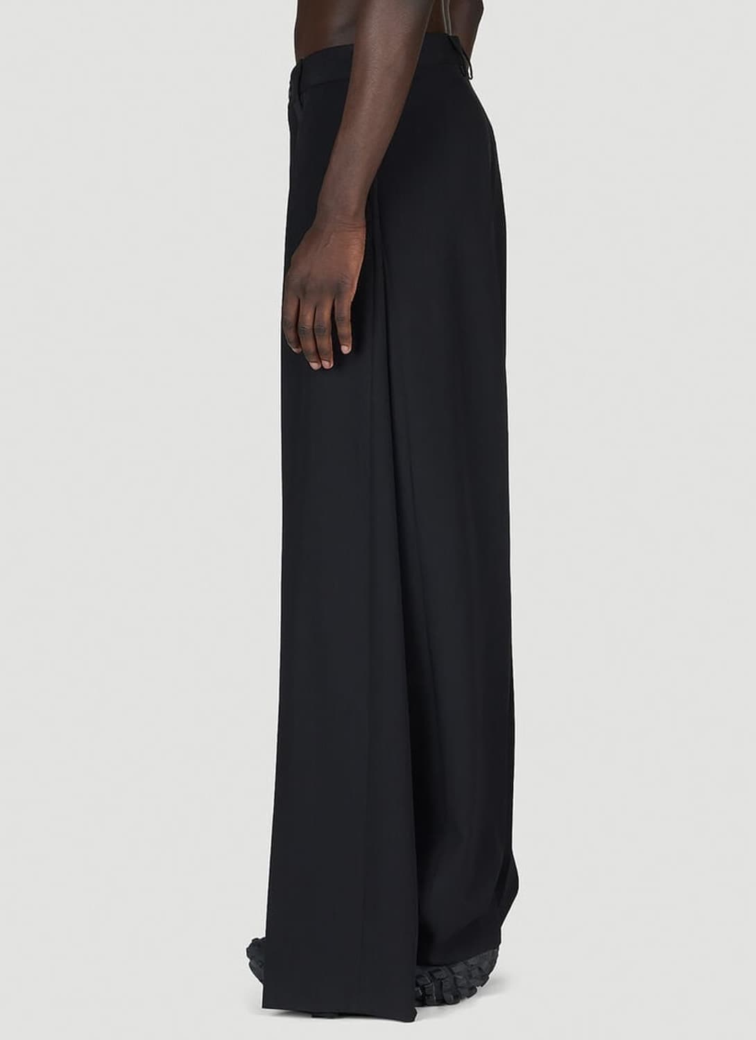 발렌시아가 더블 프론트 테일러드 팬츠 블랙 상품이미지3