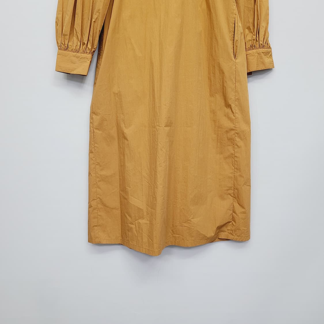 한섬 늘(NEUL) 코튼 혼방 셔츠 롱 원피스 0사이즈 상품이미지4