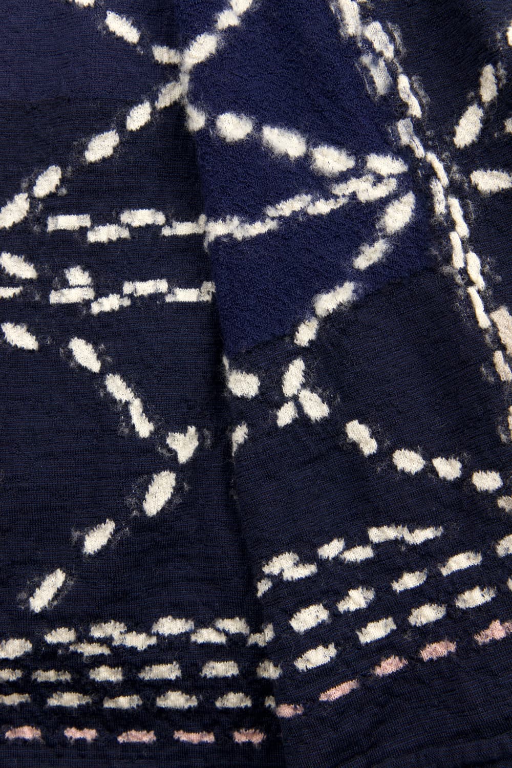 Kapital 축용 울 사시코 머플러 네이비 상품이미지5