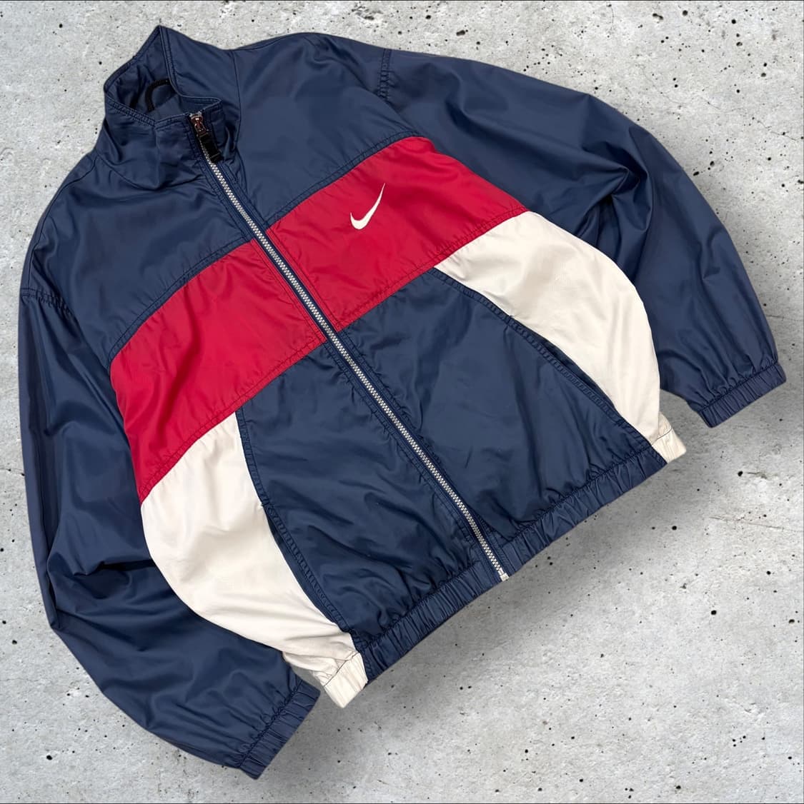 [95] 90s 나이키 올드스쿨 바람막이 네이비/레드/화이트 C146 상품이미지1