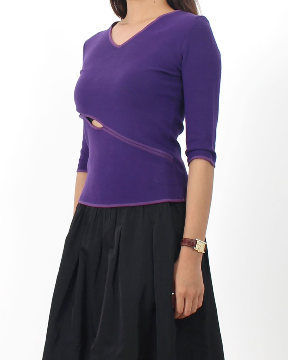 베르사체 베르수스 퍼플 컷 아웃 티셔츠 상품이미지3