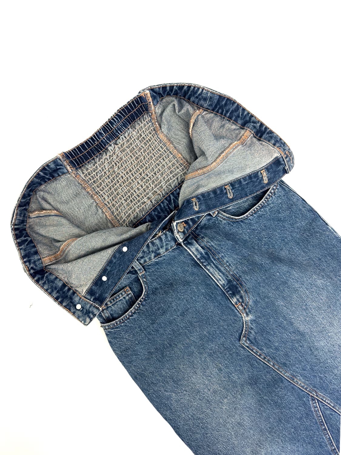 Zara Corset Denim Dress Skirt/ Os 상품이미지3