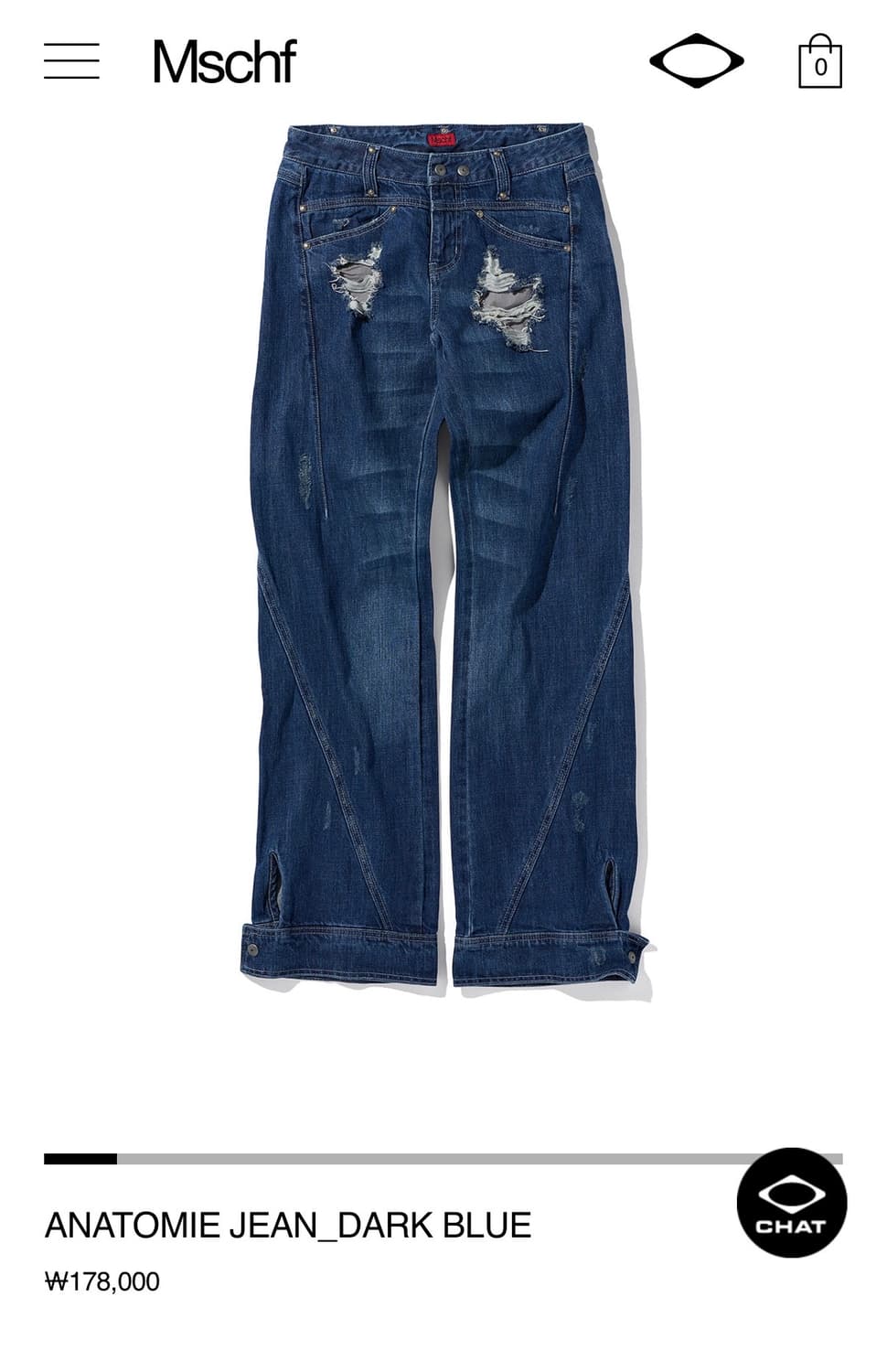 미스치프 ANATOMIE JEAN_DARK BLUE 상품이미지1