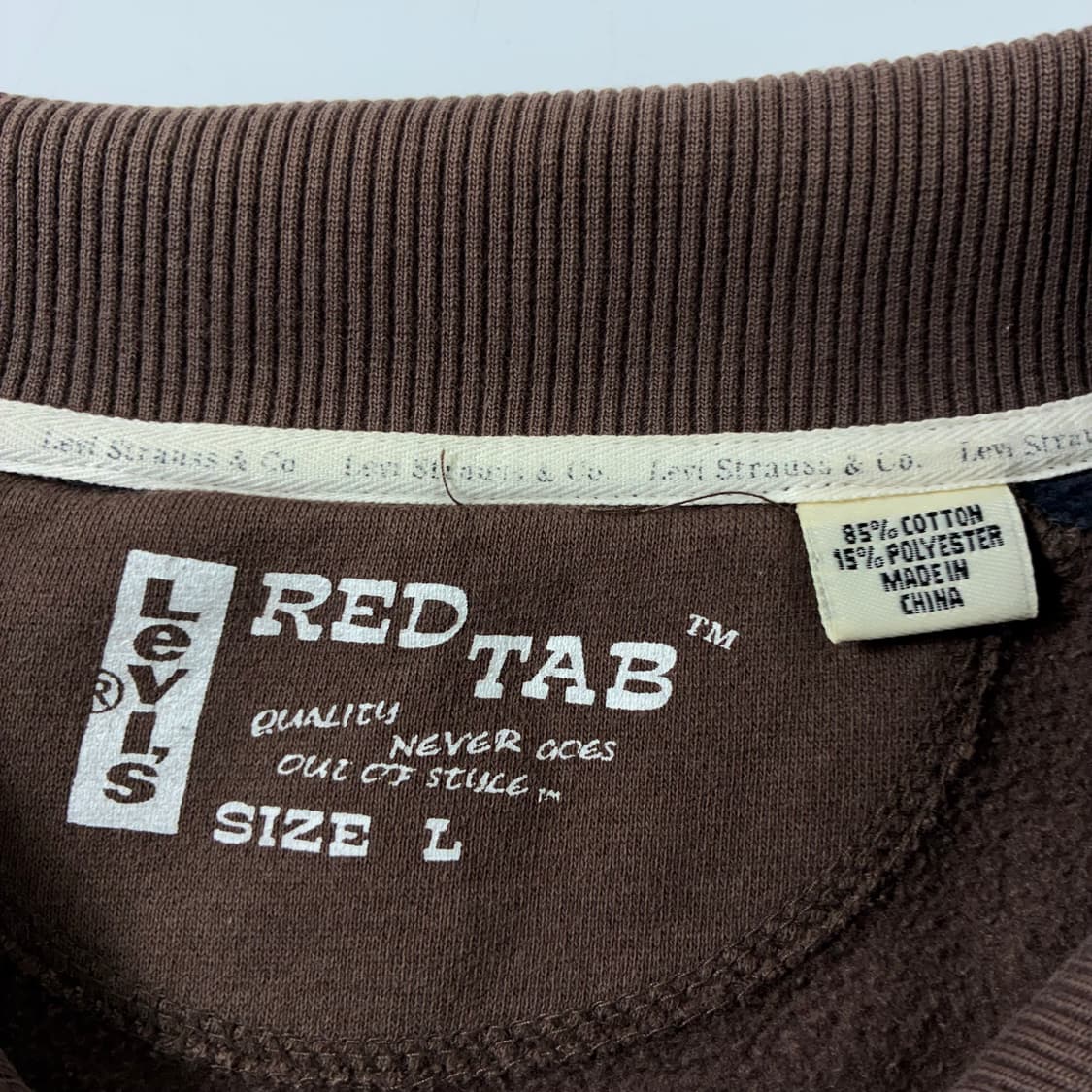 Levi's  리바이스 레드탭 코튼 스파이더 그래픽 브라운 집업  상품이미지5