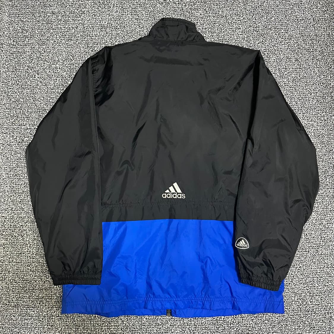 (XL) 아디다스 90s 올드스쿨 블랙/블루 바람막이 자켓 상품이미지3