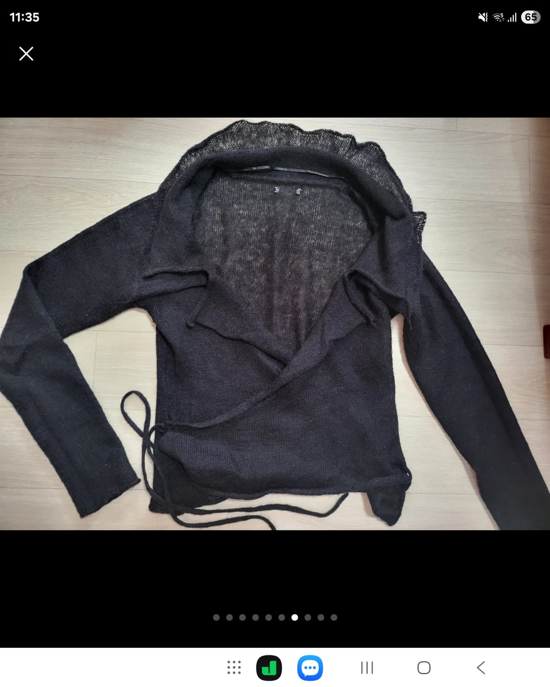 스페인 망고 MNG  랩 가디건 블랙 상품이미지8