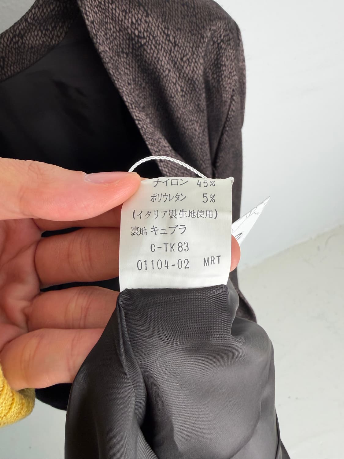 크리지아 블레이저 fabric from Italy 상품이미지6