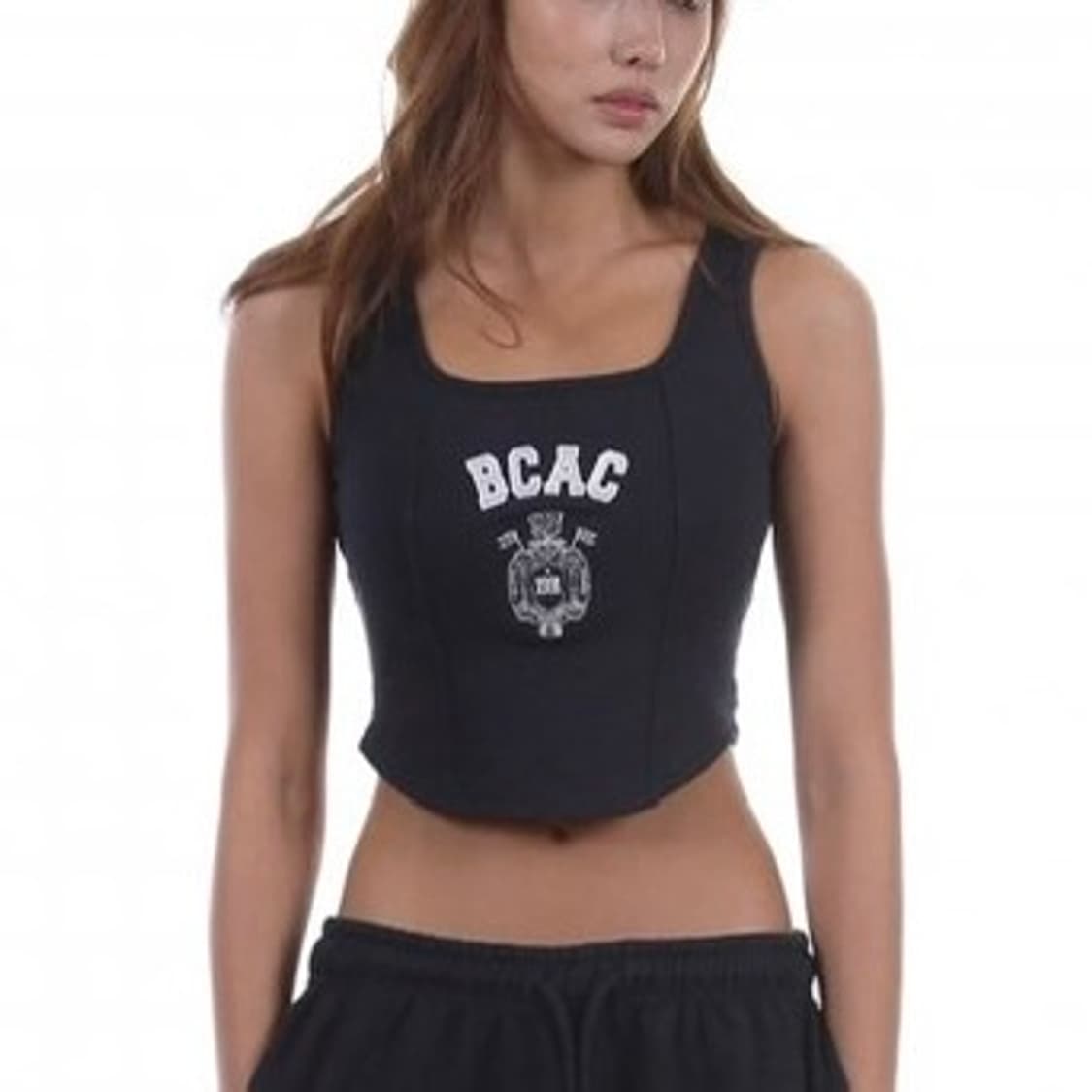 배드블러드 엠블럼 스웻 뷔스티에 - 그레이 M 상품이미지1