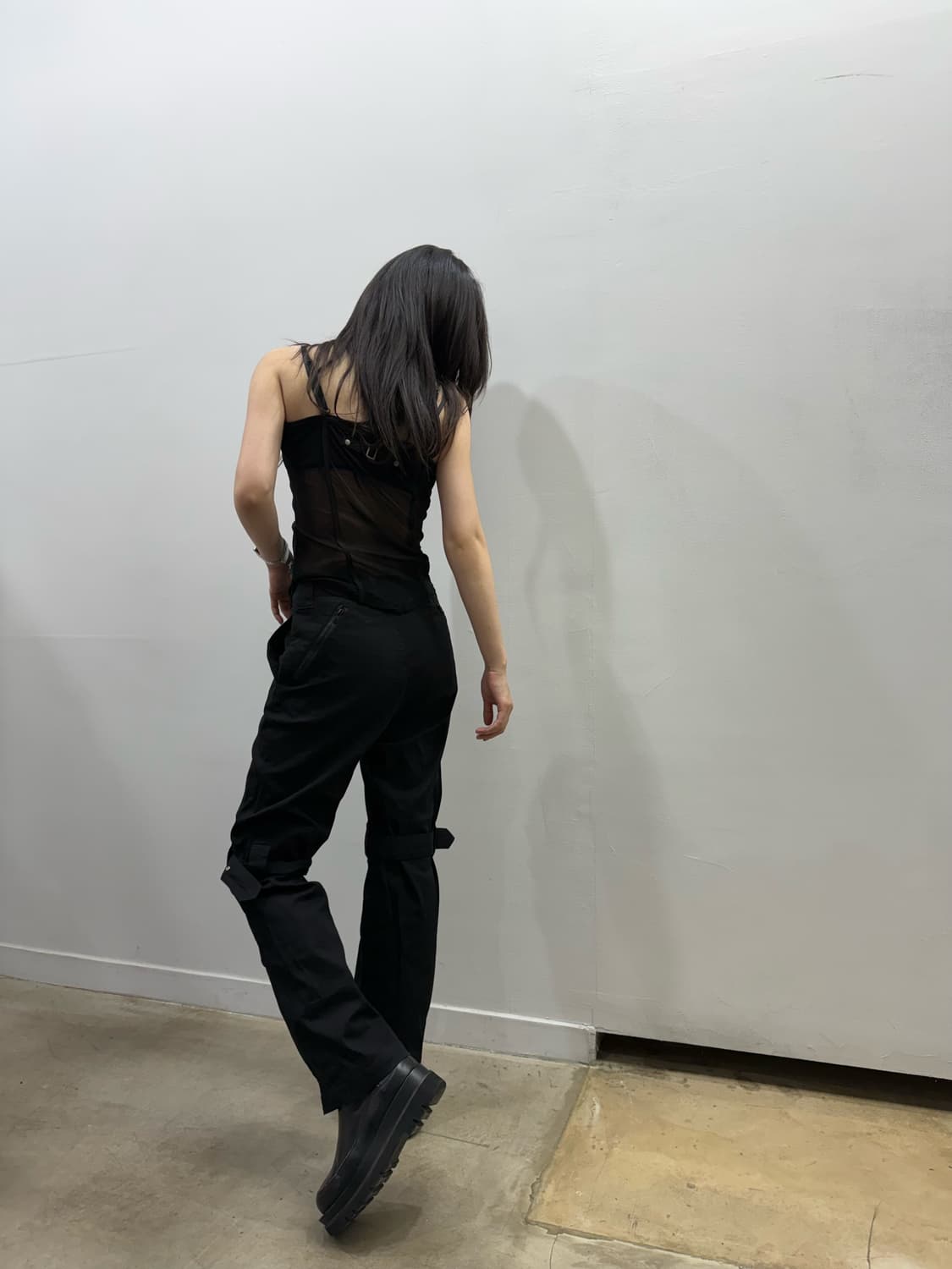 X-Girl 멀티웨이 지퍼 디테일 팬츠 상품이미지5