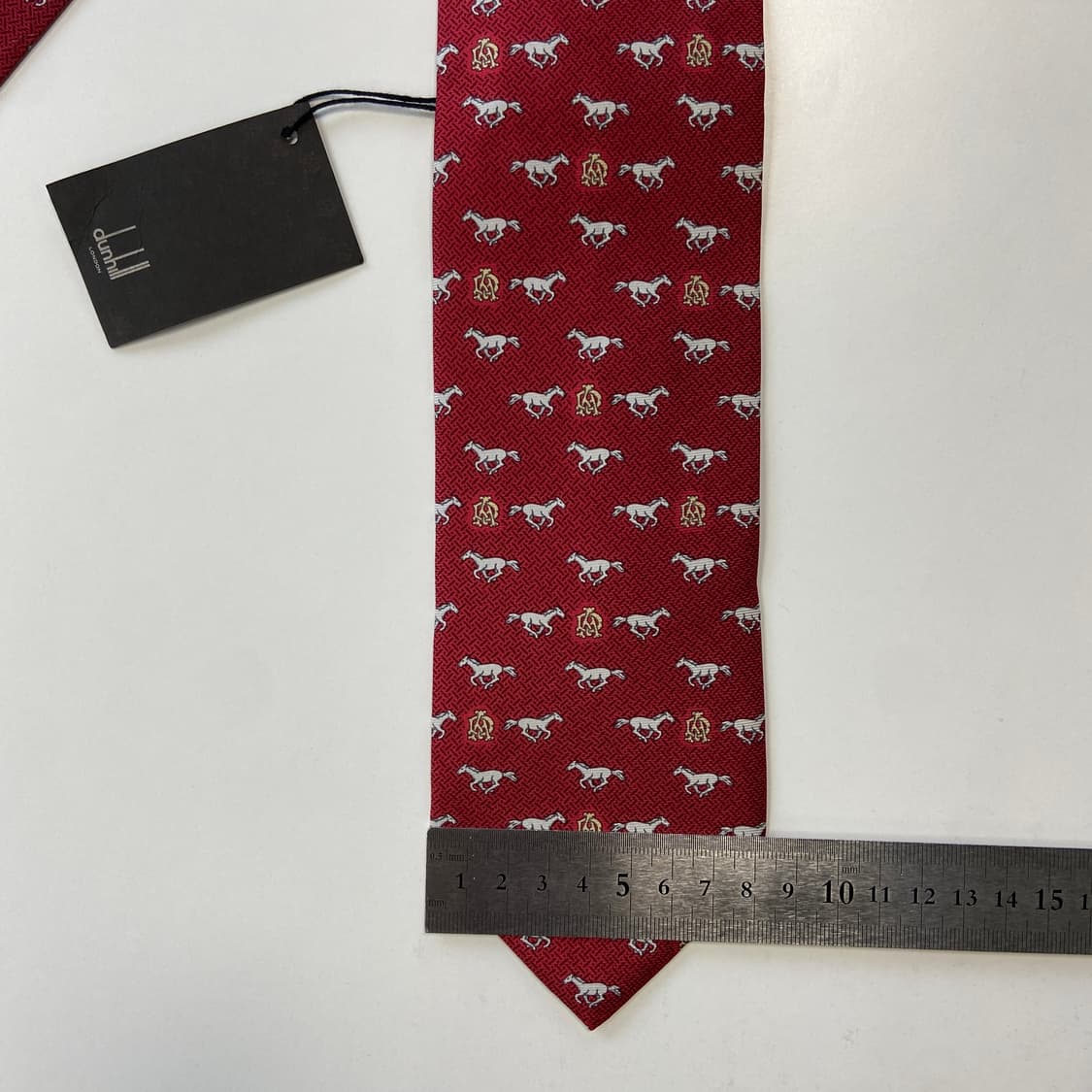 미사용품 택달린 던힐(dunhill) 명품 정품 넥타이 8.2cm 상품이미지8