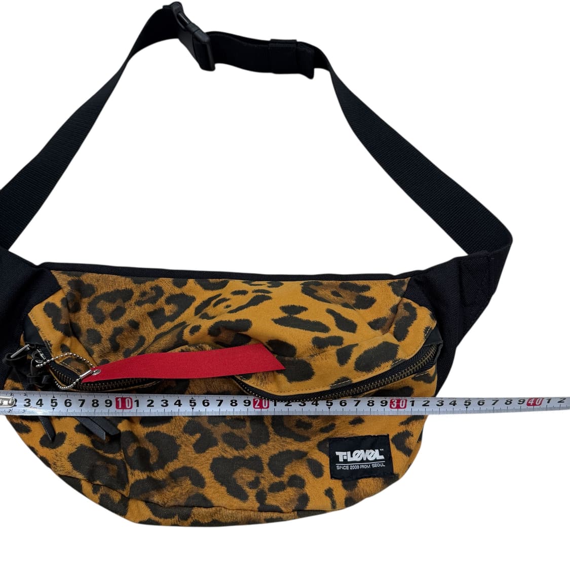티레벨 레오파드 호피 웨이스트백 힙색 가방 상품이미지5