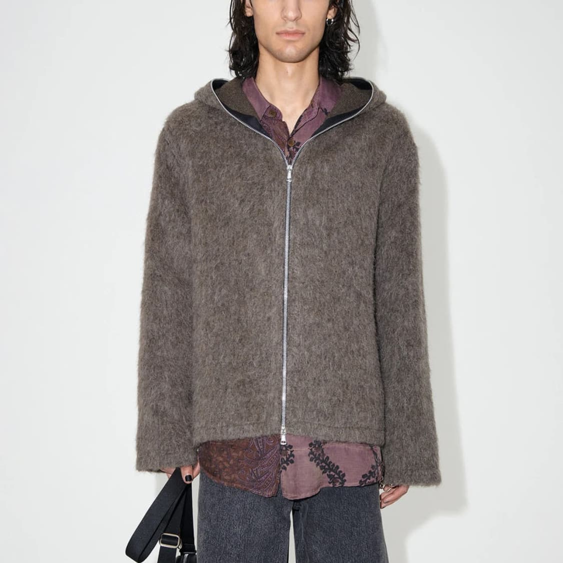 변우석 아워레가시 후디집업 몰 그레이 모헤어 48 상품이미지2