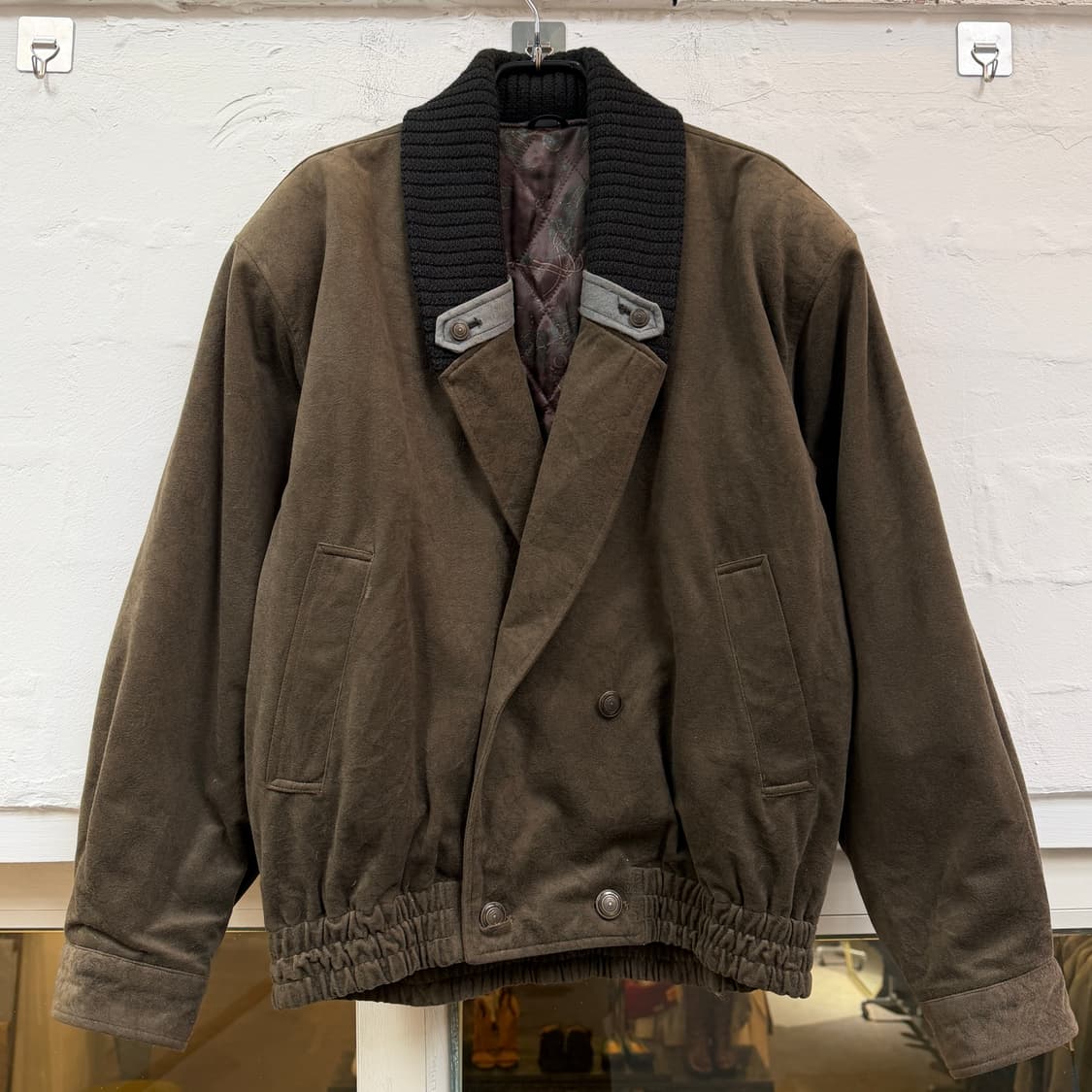 Altnian uomo 빈티지 비건스웨이드 봄버자켓 M 상품이미지1