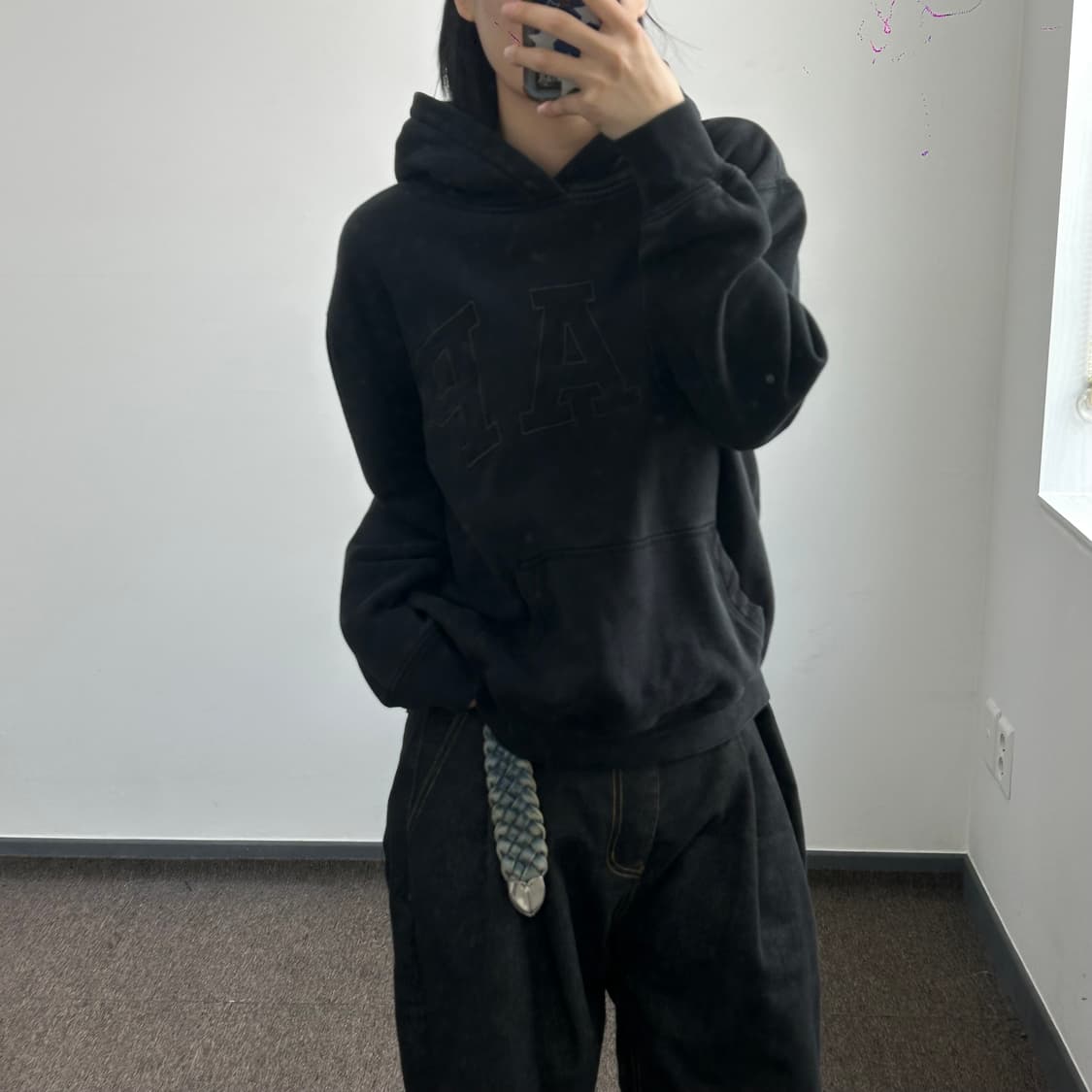 Gap 블랙 후드티 상품이미지2