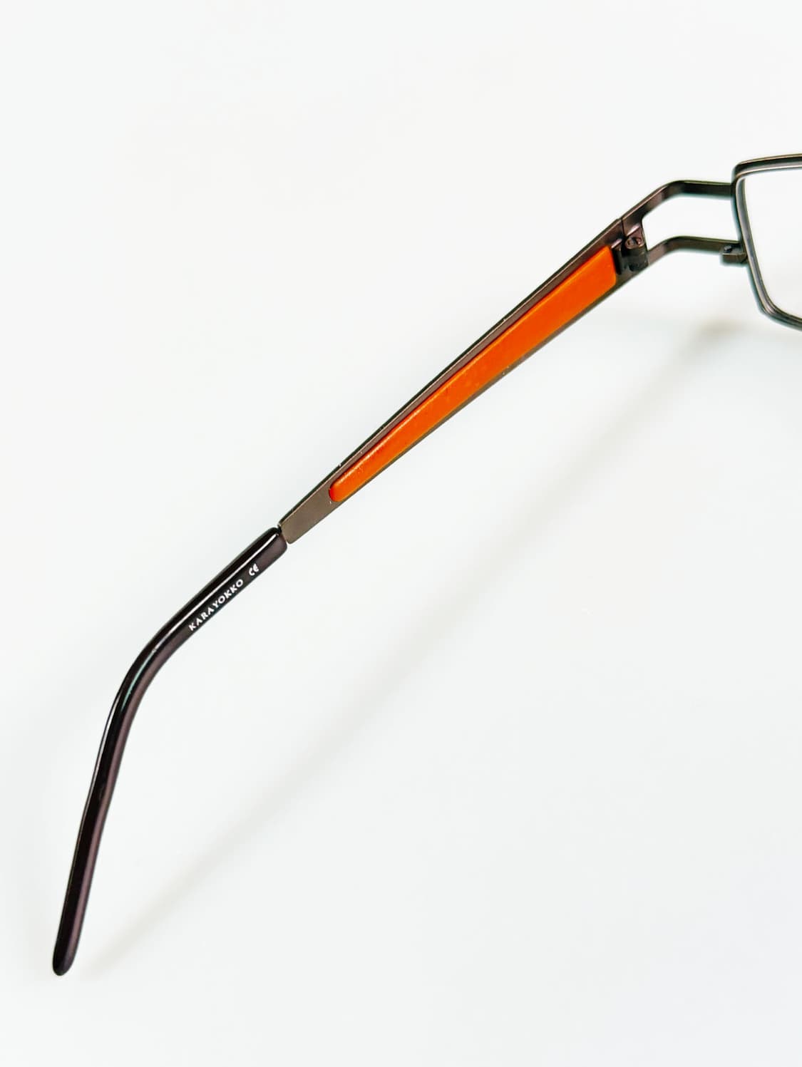 90s KARAYOKKO 슬림 스퀘어 메탈 빈티지 안경 상품이미지7