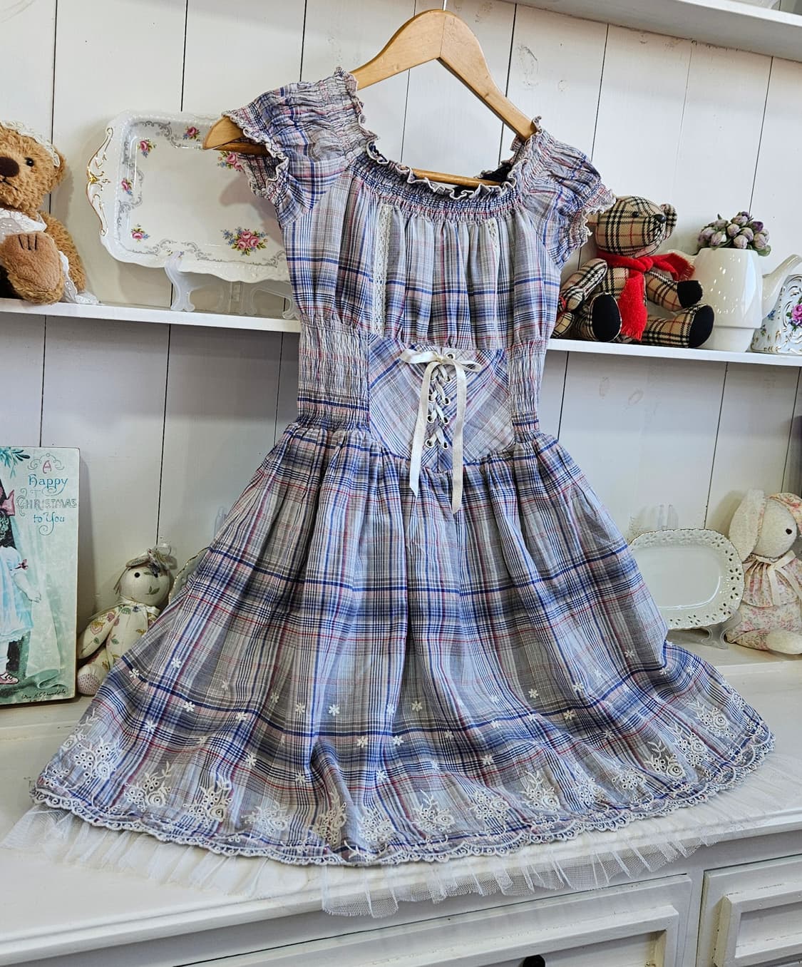 트랄라라(Tralala)  체크 코르셋 원피스 상품이미지2