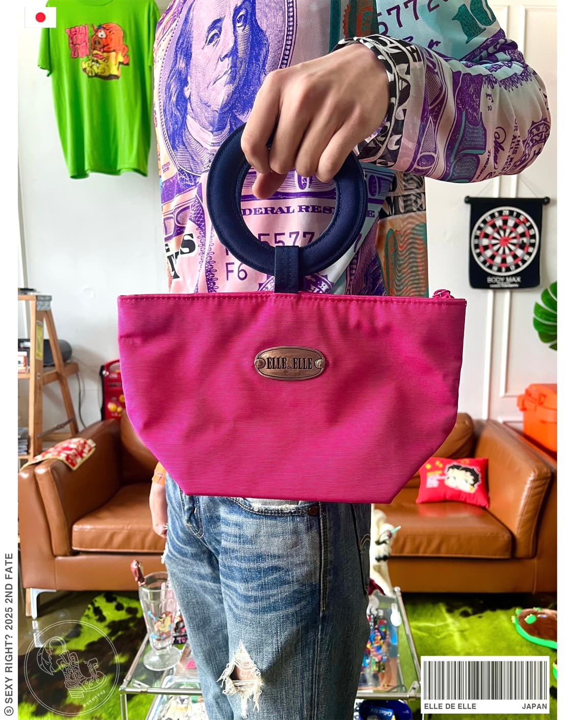 ELLE de ELLE Circle Handle Mini Tote Bag 상품이미지1