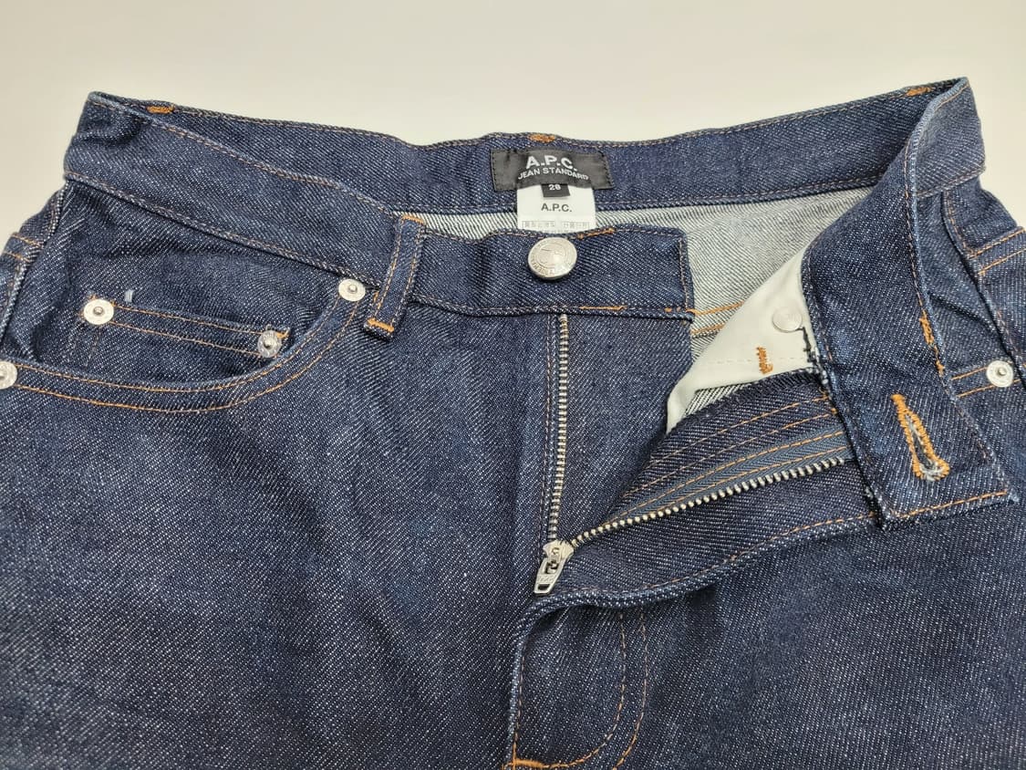 A.P.C. 아페쎄 셀비지 생지 데님 칑바지 / 남 28 (여성가능) 
 상품이미지6