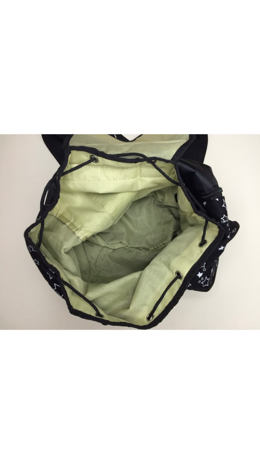 빈티지 블랙 별 무늬 패턴 백팩 상품이미지5