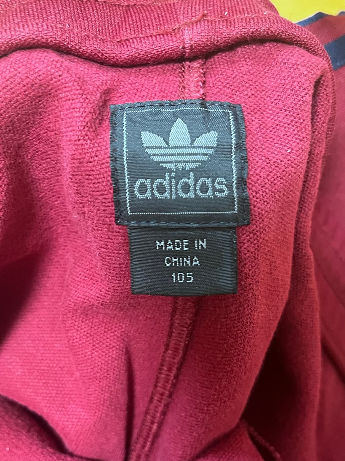 희귀템 아디다스 핀턱 트레이닝 팬츠 와인색 105 상품이미지3