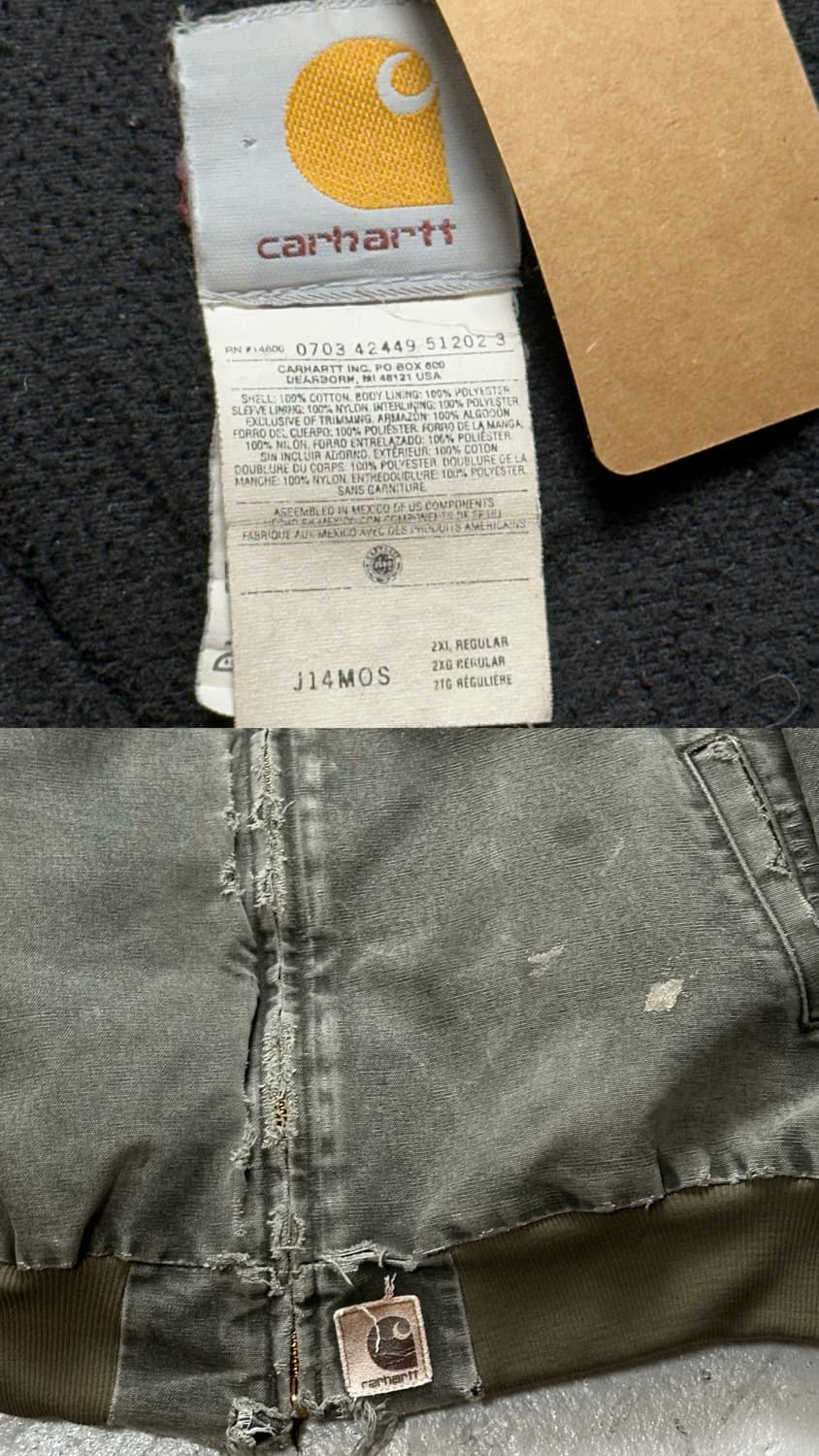 00's OG 칼하트 J14 산타페 자켓 칼하트 MOS 디트로이트 상품이미지9