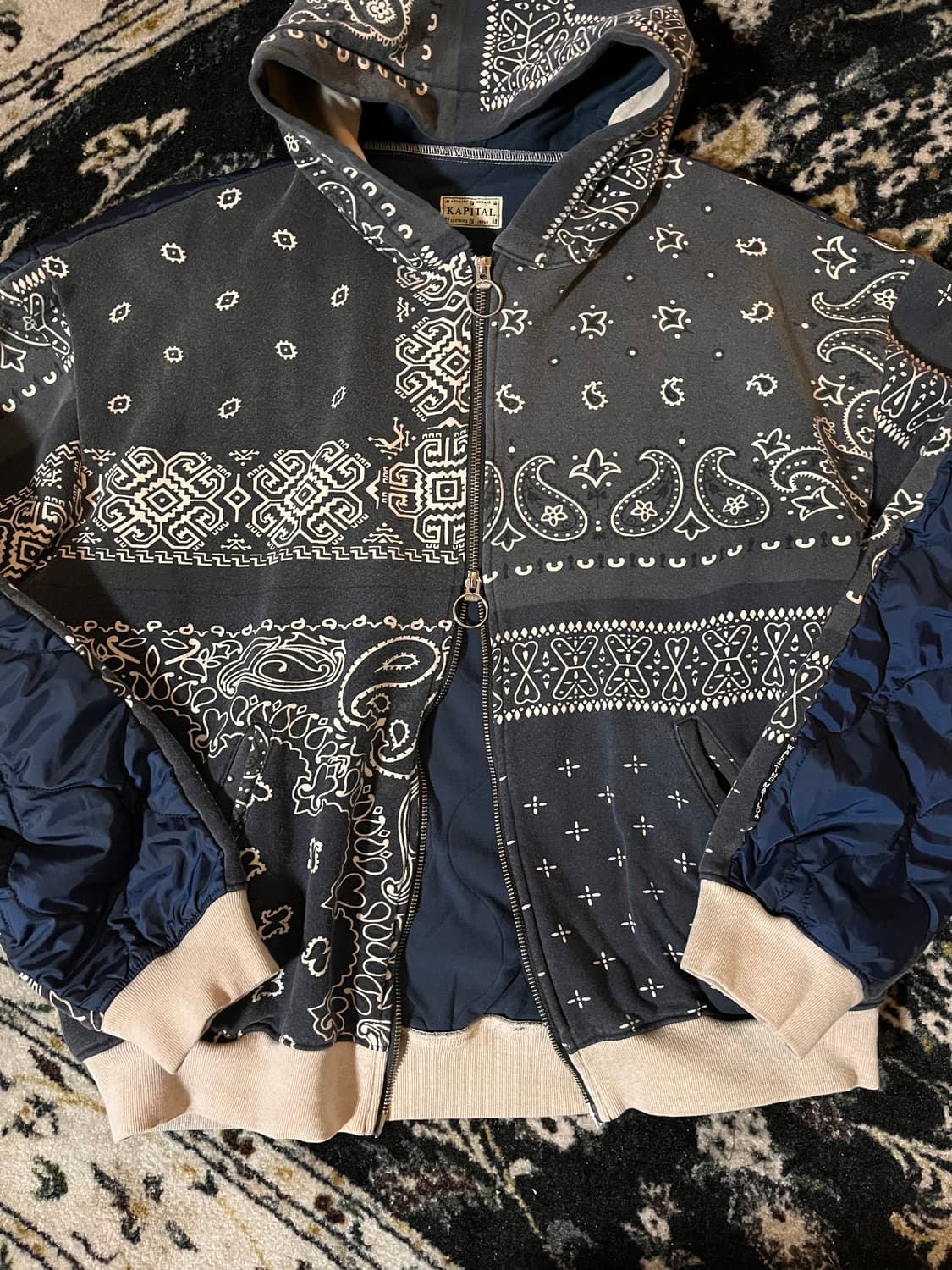 Kapital 캐피탈 플리스반다나 비부악 후드 블루종자켓 상품이미지4