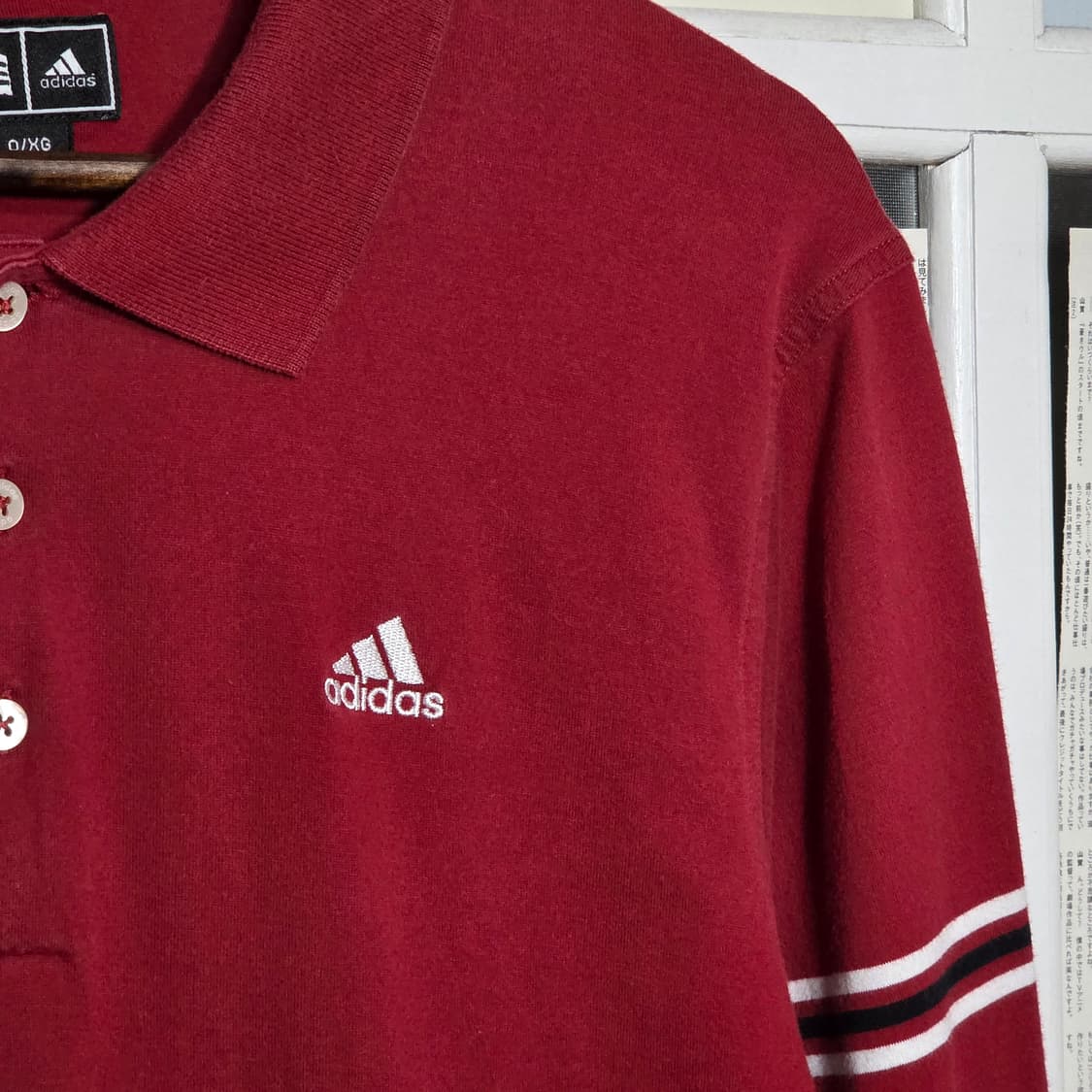 JPN 아디다스 버건디 PK 롱슬리브 상품이미지4