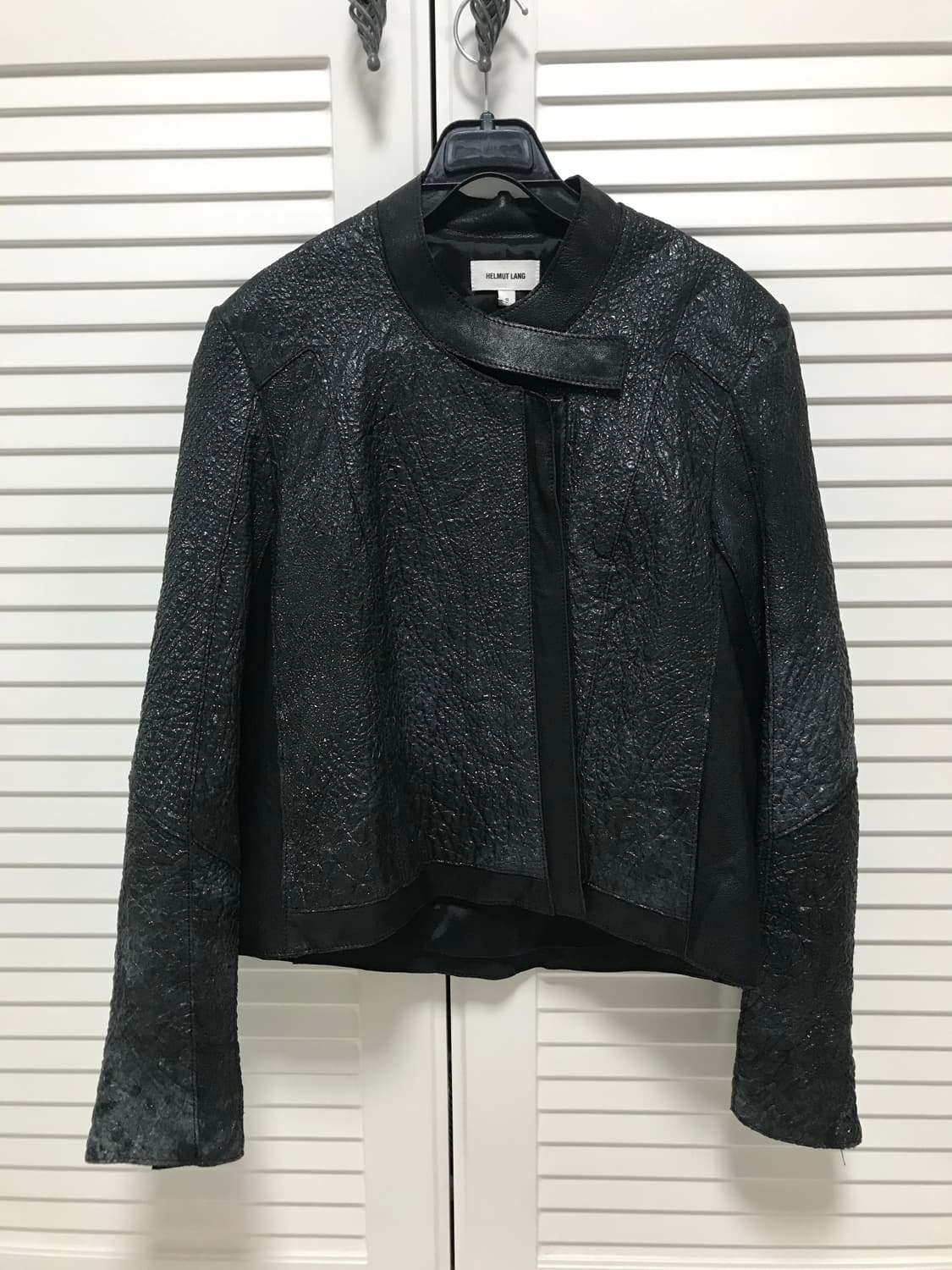 Helmut Lang  Crystal Leather Jacket S 상품이미지8