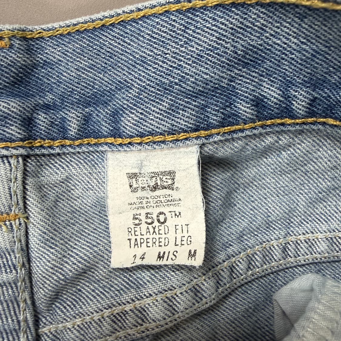 리바이스 550 00s 중청 데님 팬츠 M 상품이미지5