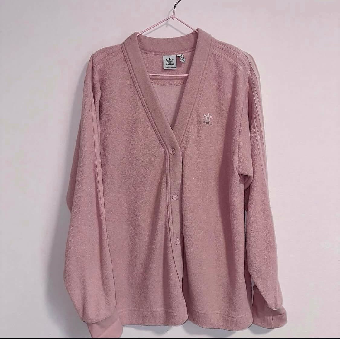 아디다스 핑크 테리 가디건 상품이미지1
