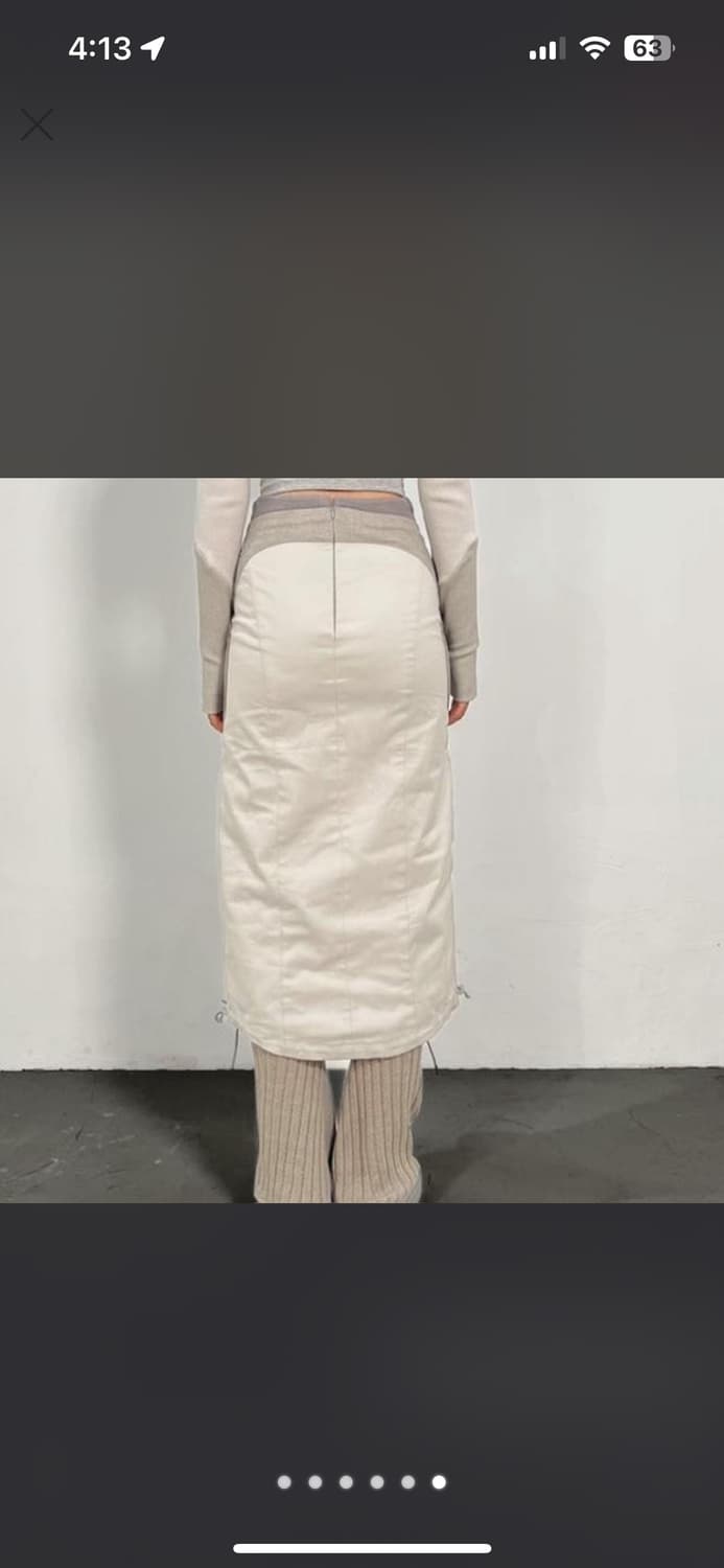 000 Undefined 화이트 스커트 상품이미지6