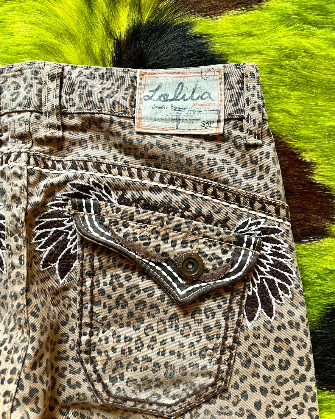 90-00s LOLITA JEANS Japan Leopard Pants 상품이미지10