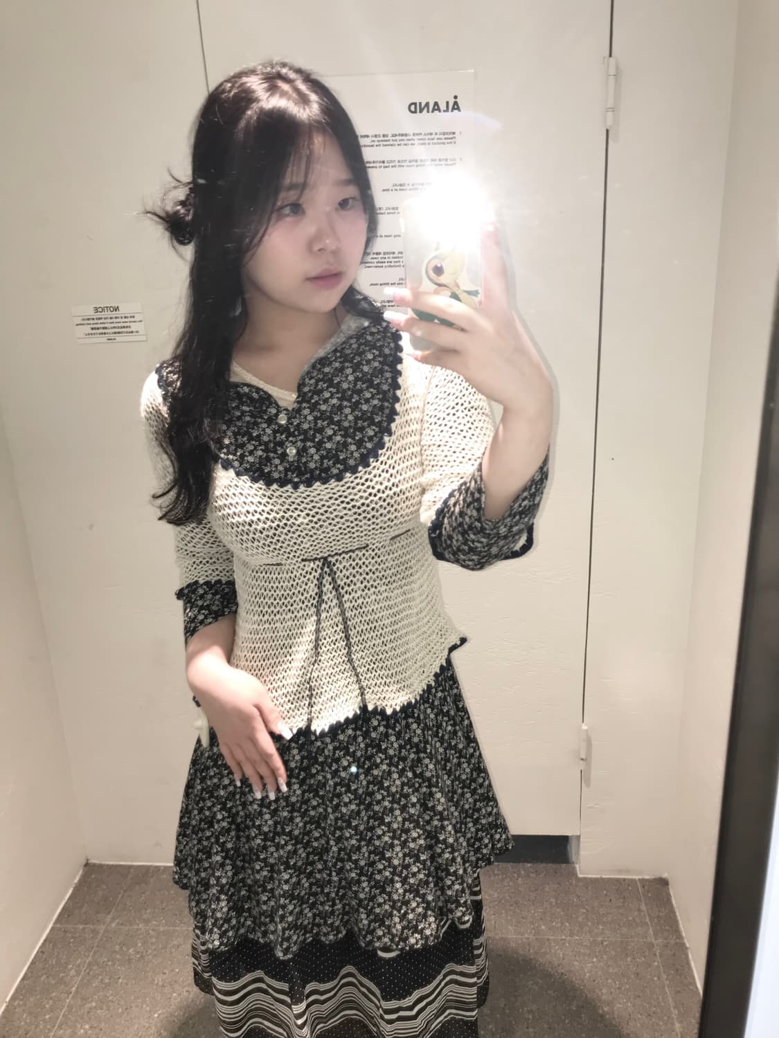 빈티지 블랙오리엔탈 세트 히피 프레피 모리 페어리 상품이미지2