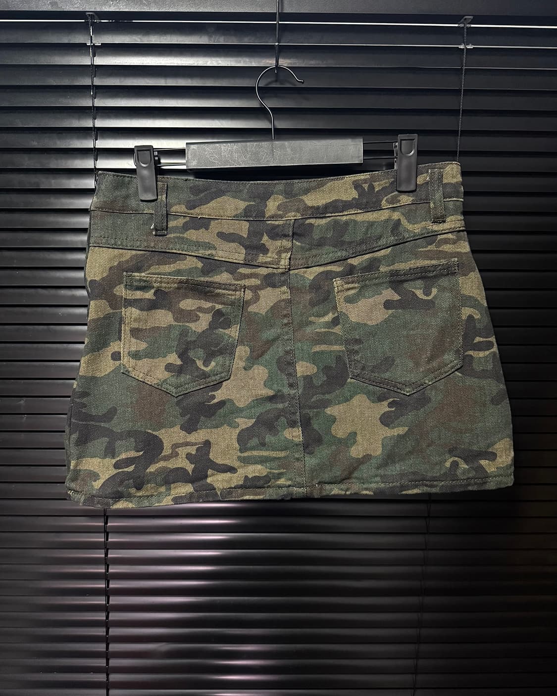 XYZ 카모 플라쥬 밀리터리 카키 브라운 고스 펑크 락 데님 L 29 상품이미지4