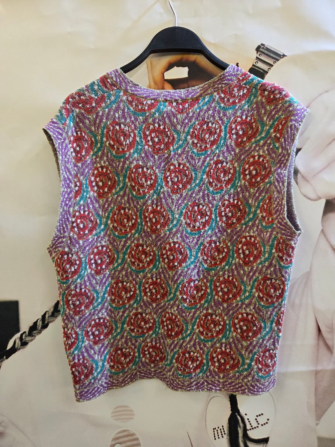 MISSONI 미쏘니 로즈 니트조끼💯 상품이미지4