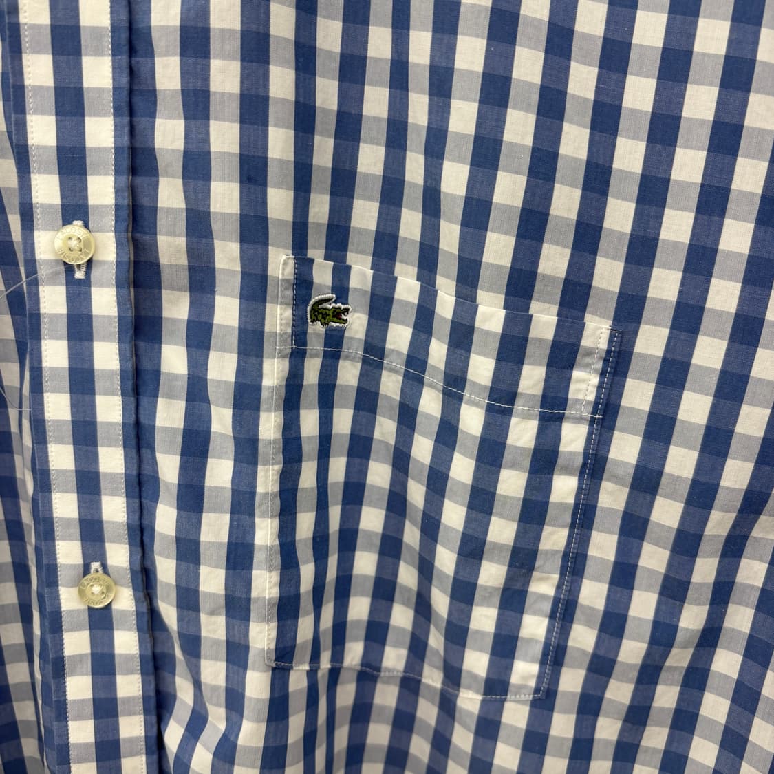라코스테 블루 체크 긴팔 셔츠 남성M 상품이미지2