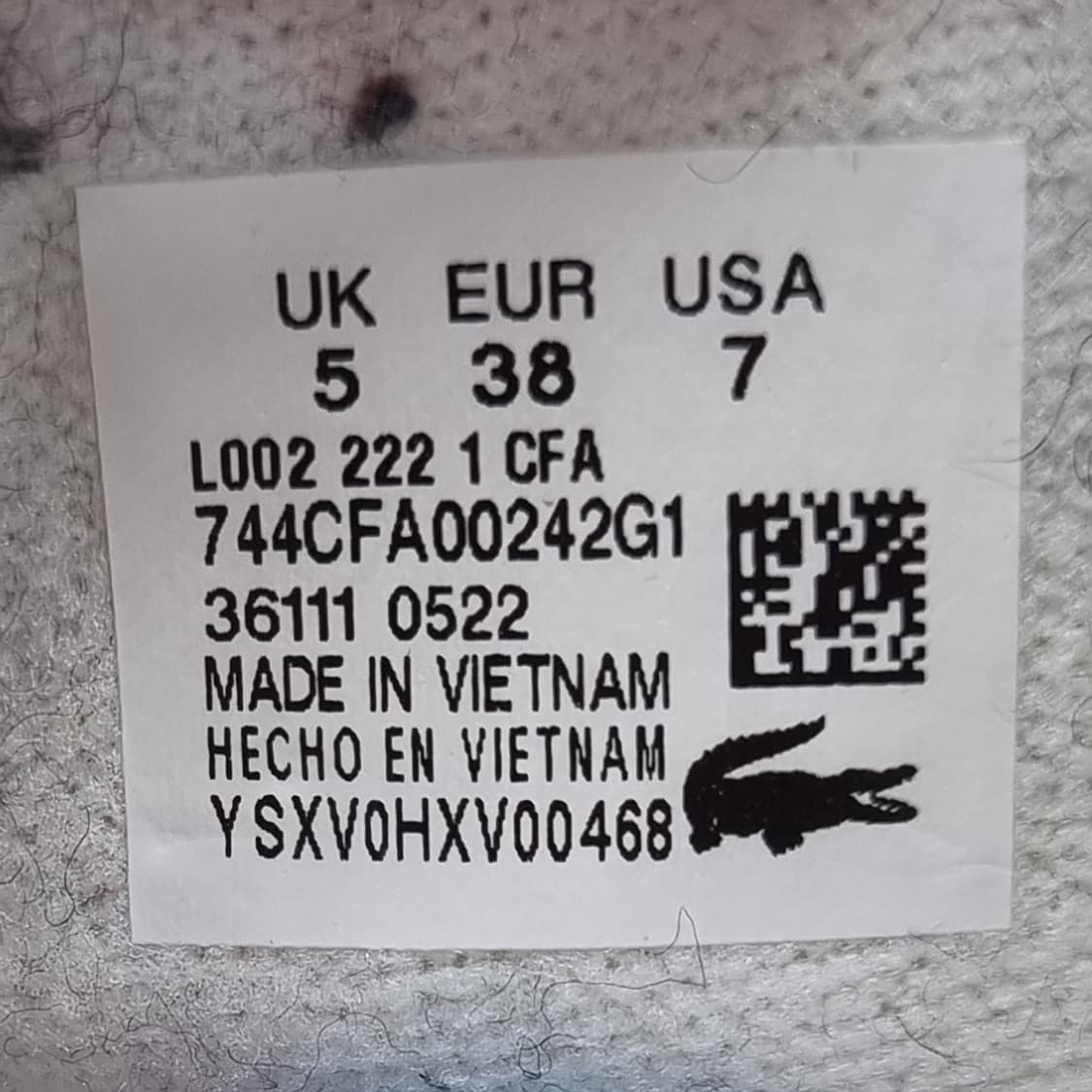 라코스테 레더 스니커즈38 250 상품이미지6