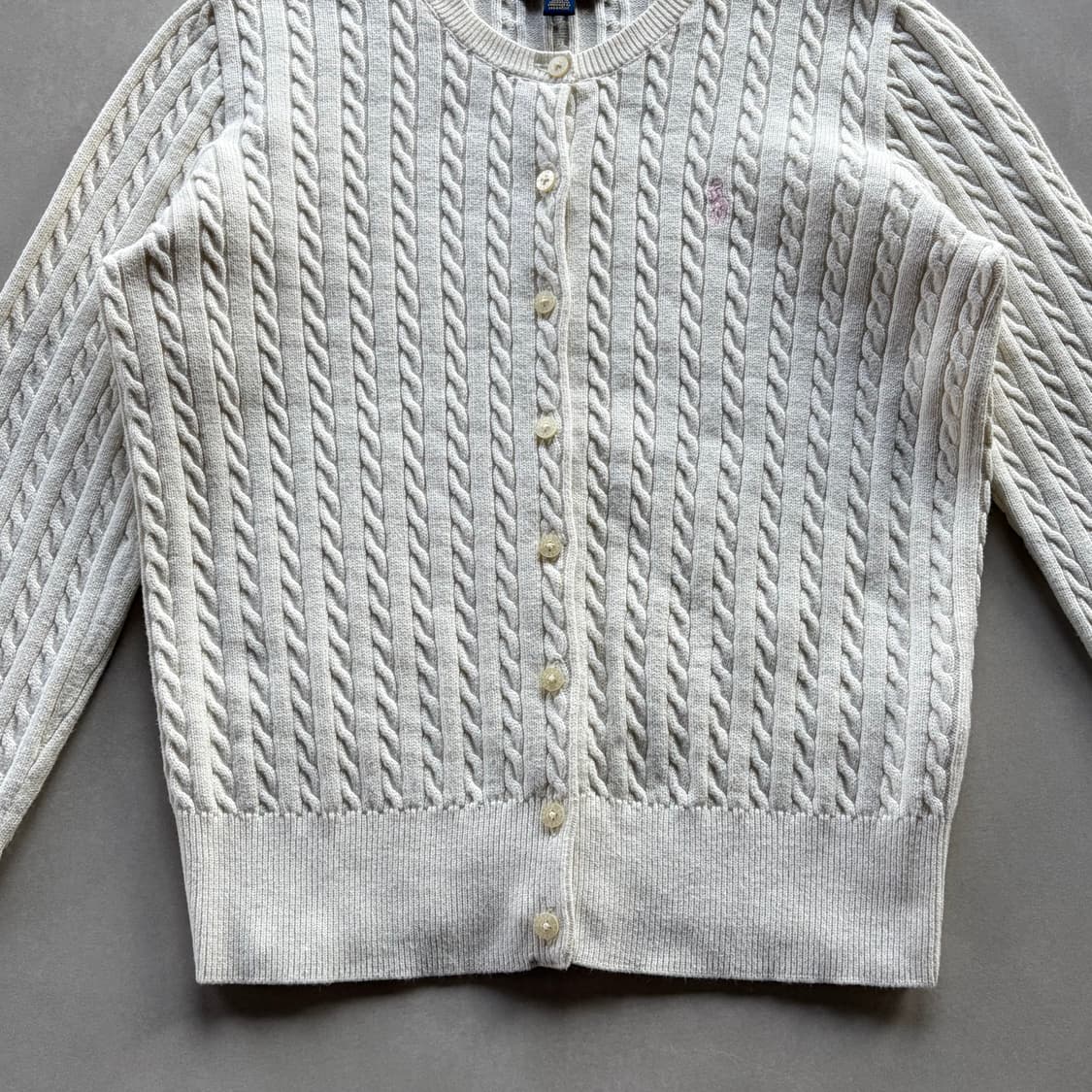 [XS]폴로 랄프로렌 걸즈 꽈배기 케이블 니트 가디건 상품이미지7