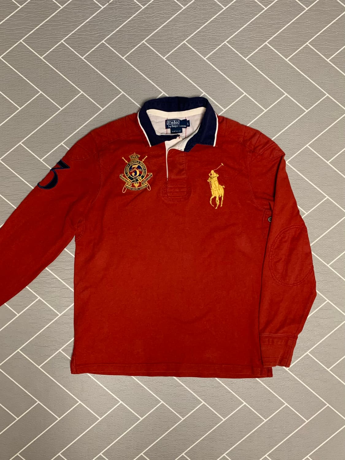 폴로 빅포니 카라티 긴팔 레드 상품이미지1