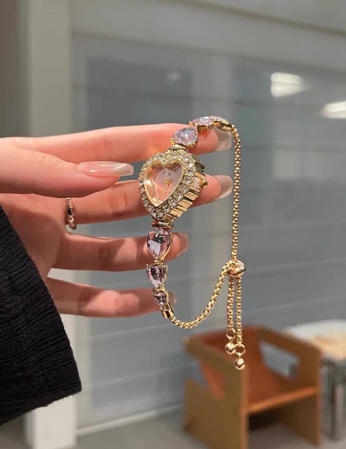 핑크 하트 쥬얼리 시계 ✨ 상품이미지3