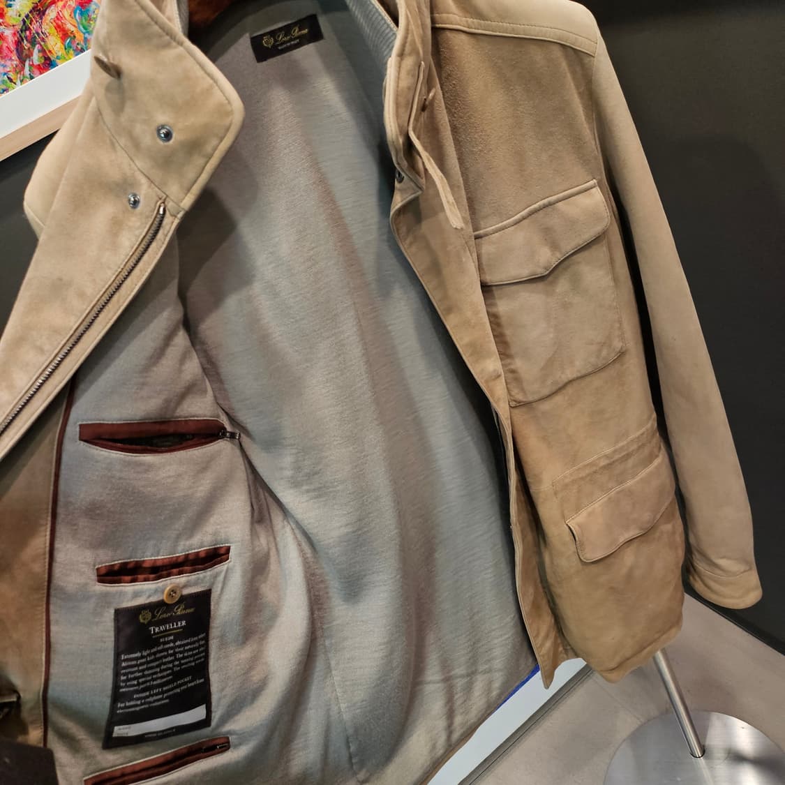 로로피아나 뉴 트레블러 포켓 스웨이드 필드 신상 자켓 상품이미지5