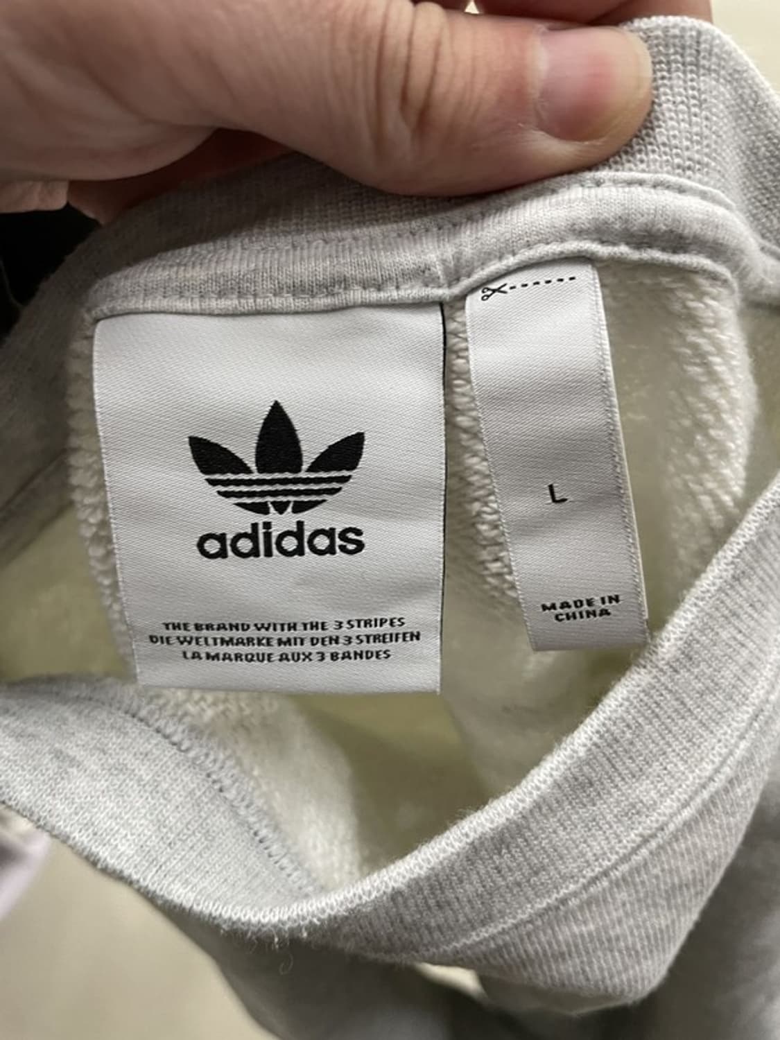아디다스 아디컬러 클래식 삼선 크루 스웨트셔츠 L 상품이미지4