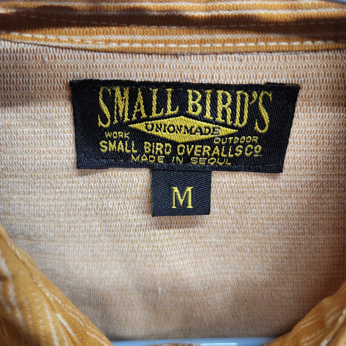 스몰버드 빈티지 스트라이프 워크셔츠 M(M) 남여공용 상품이미지6