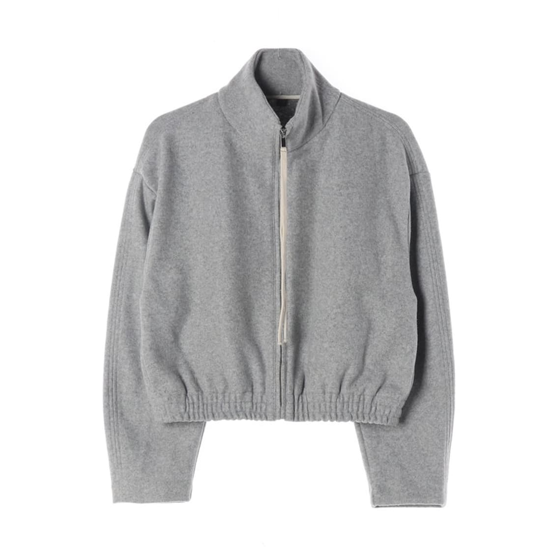 ZARA 그레이 크롭 플리스 하이넥 집업 자켓 S 상품이미지1