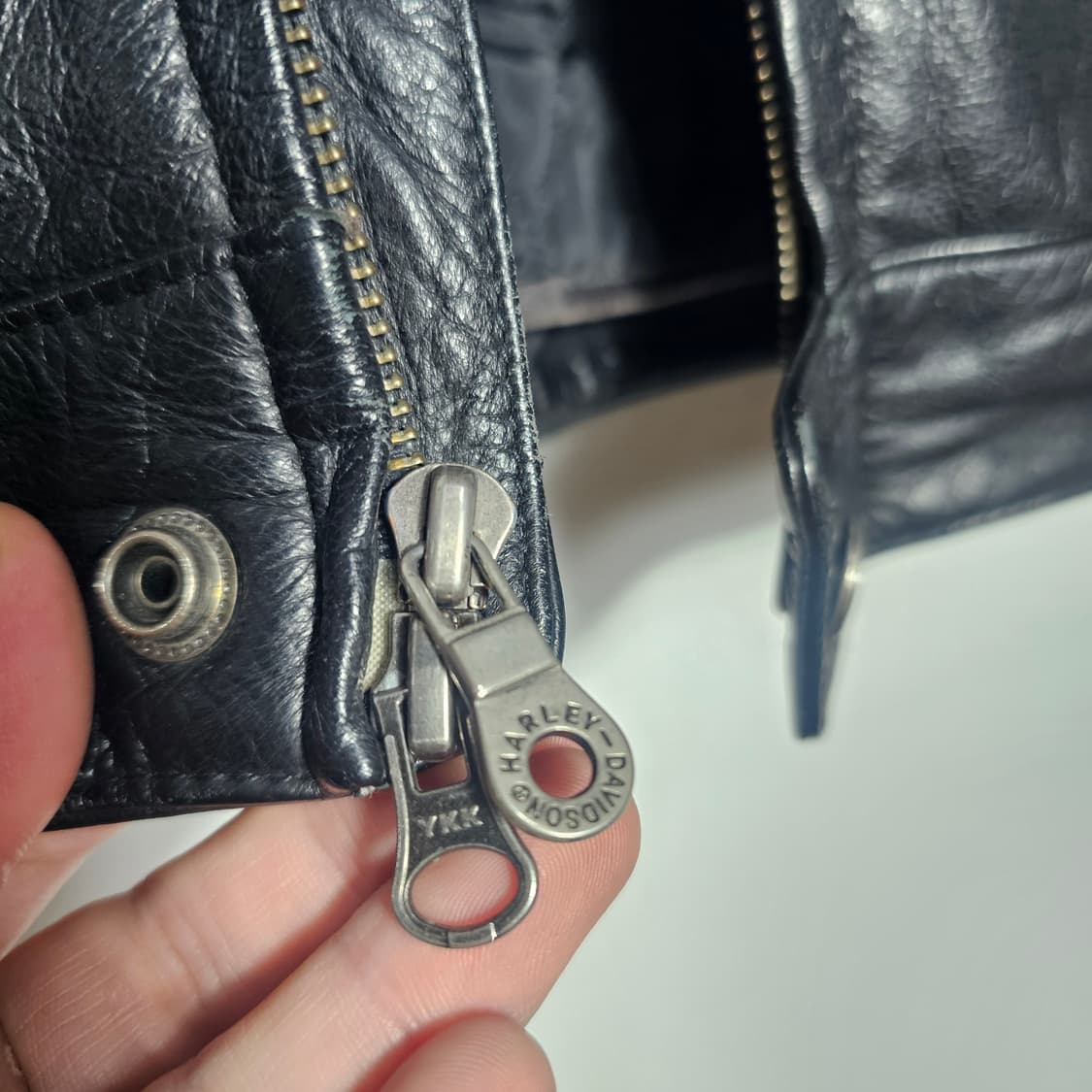 S 할리데이비슨 가죽 라이더 자켓 상품이미지6