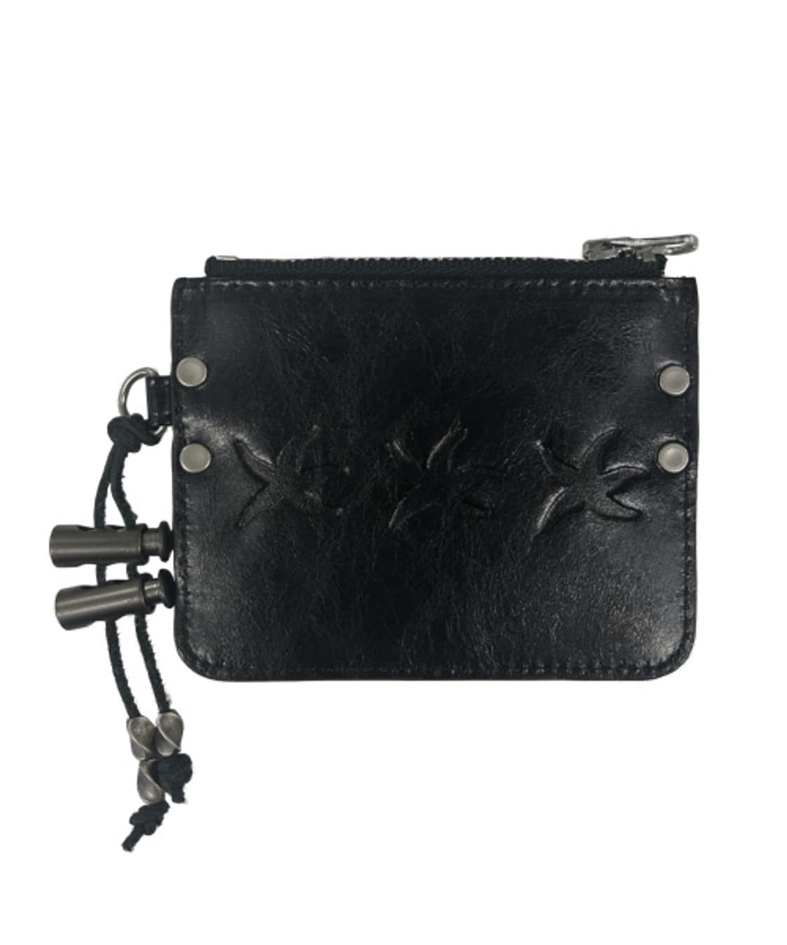 더콜디스트모먼트 스타피쉬 레더 카드 월렛 블랙 상품이미지1