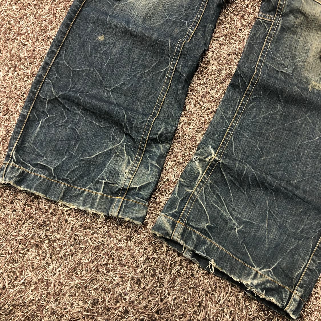 버커루 빅포켓 카고 워싱 데님 팬츠 상품이미지3