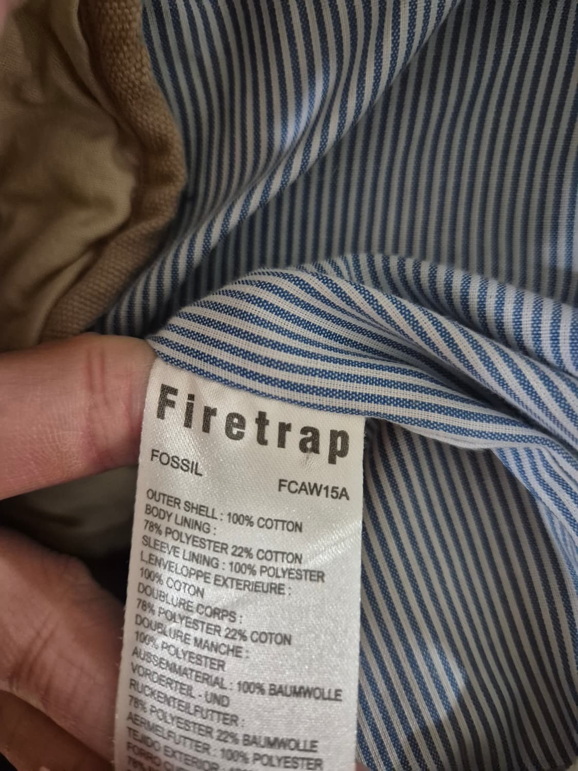 [100]FIRE TRAP파이어트랩 영국 밀리터리 자켓 상품이미지5