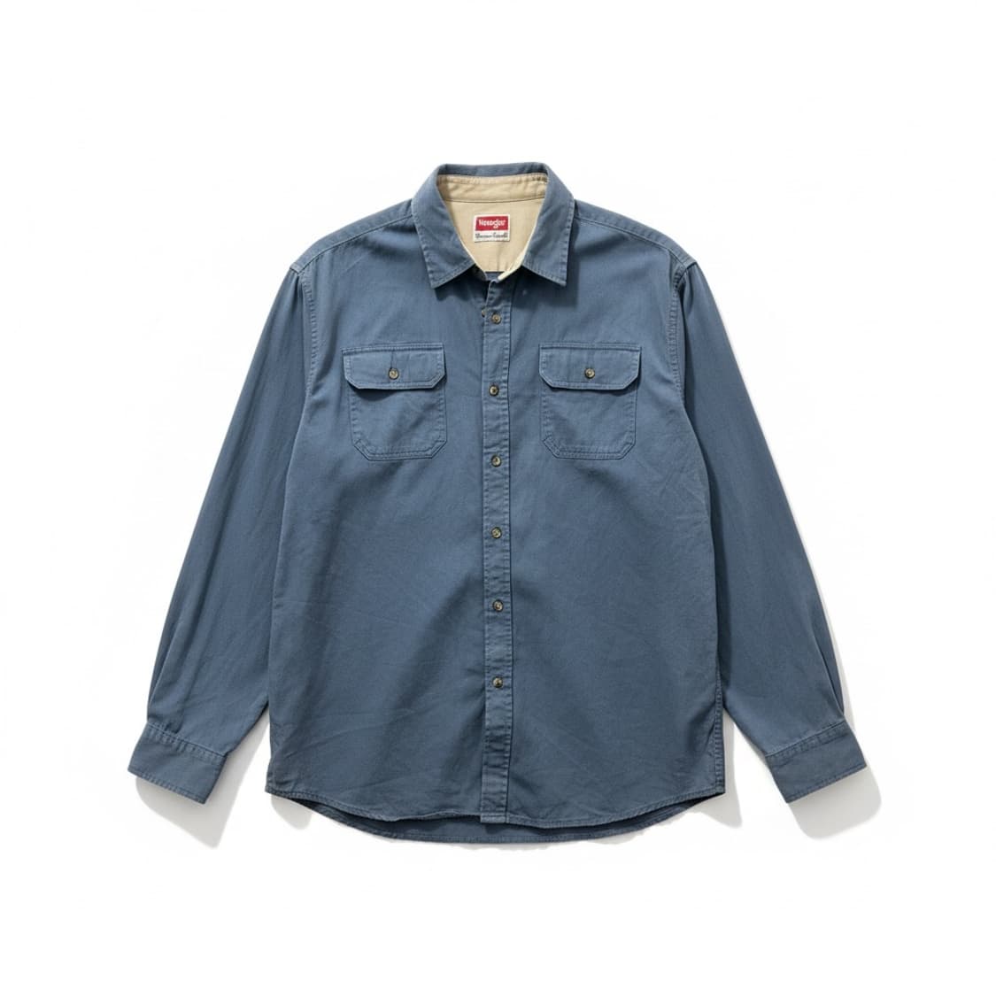 랭글러(wrangler) 블루 긴팔 셔츠 상품이미지1